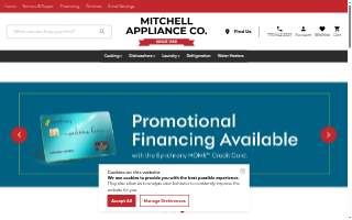 Mitchell Appliance Co of Lithia Springs website