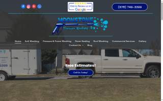 Moonstone Pressure Washing website