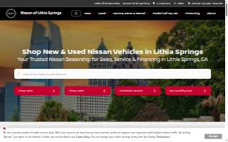Nissan of Lithia Springs website
