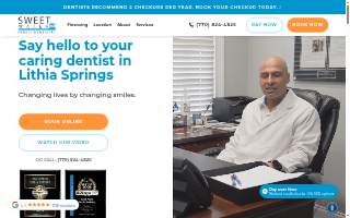Sweet Water Family Dentistry website