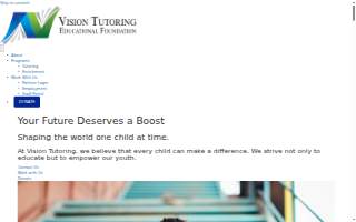 Vision Tutoring LLC of Lithia Springs website