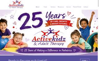 Activekidz Therapy website