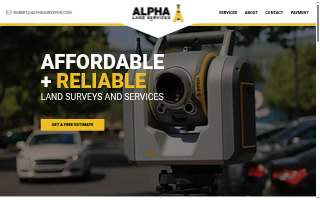 Alpha Land Services website