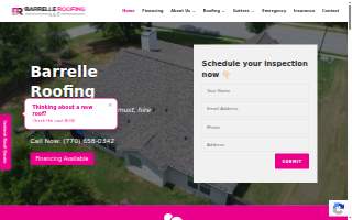 Barrelle Roofing website