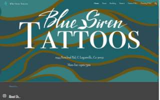 Blue Siren Tattoos website