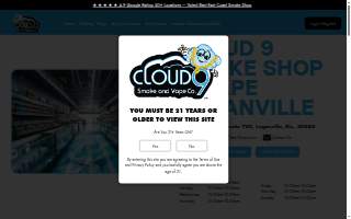 Cloud 9 Smoke Shop, Vape, & Hookah Co. - Loganville website
