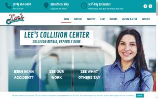 Lee's Collision Center website