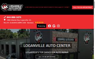 Loganville Auto Center website