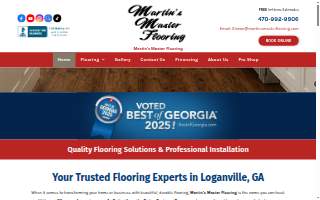 Martin's Master Flooring website