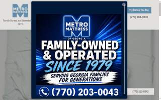Metro Mattress - Loganville website