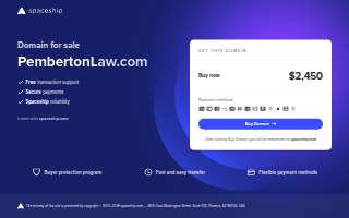 Pmbertton Law, LLC website