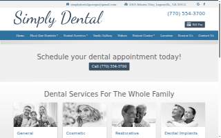 Simply Dental website