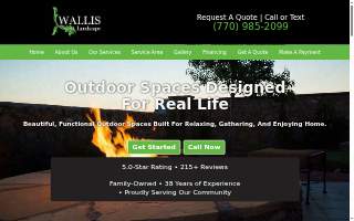 Wallis Landscape, Inc. website