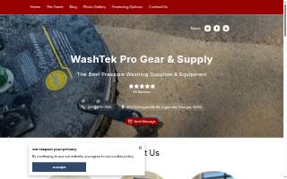 WashTek Pro Gear & Supply LLC website