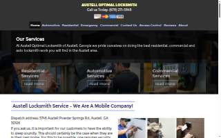 Austell Optimal Locksmith website