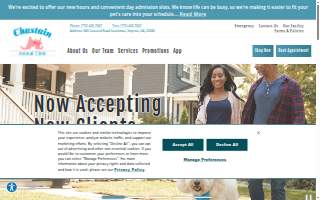 Chastain Animal Clinic website