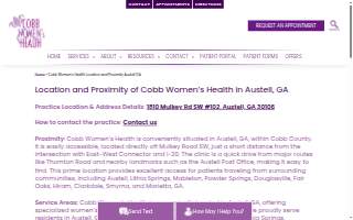 Cobb Women's Health website