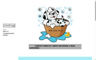 Grooming by Happy Paws website