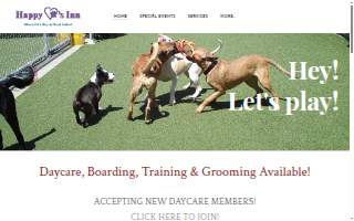 Happy Paws Inn website