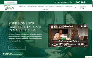 Mableton Family Dentistry website