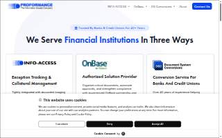 Proformance Consultants website