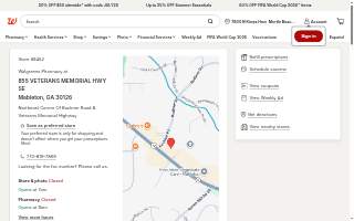 Walgreens Pharmacy website