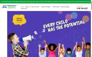 Communication Dynamics Pediatric Therapy website