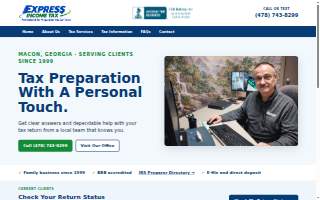 Express Income Tax website