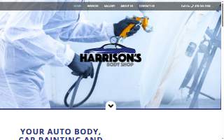 Harrison's Body Shop website