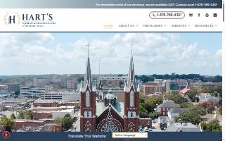Hart's Mortuary and Cremation Center website