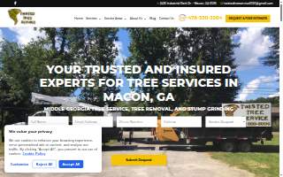 Twisted Tree Service website
