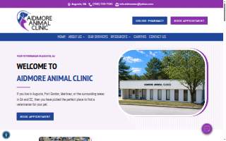 Aidmore Animal Clinic website