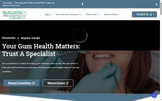 Augusta Periodontics and Implants website
