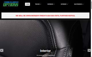 Dealer Options website