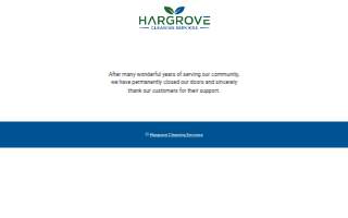 Hargrove Cleaning Services website