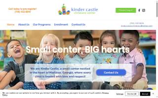 Kinder Castle Childcare LLC website