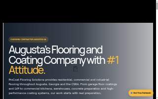 Procoat Flooring Solutions website