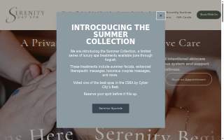 Serenity Day Spa LLC of Martinez website