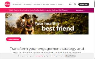 Vitality Health and Wellness, LLC website