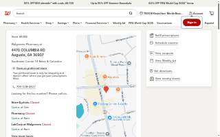 Walgreens Pharmacy website