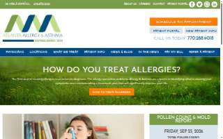 Atlanta Allergy & Asthma website