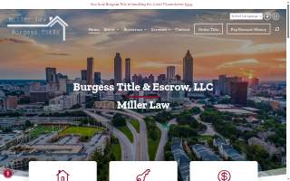 Burgess Title / Miller Law website
