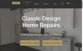 Classic Design Home Repairs website