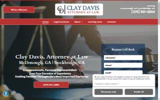Clay Davis, Attorney at Law website