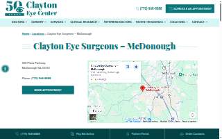 Clayton Eye Surgeons - McDonough website