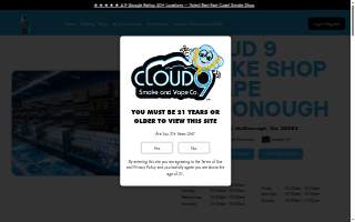 Cloud 9 Smoke Shop, Vape & Hookah Co. - McDonough website