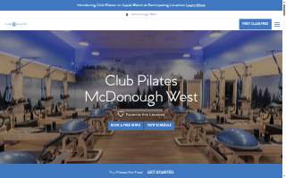 Club Pilates of McDonough website