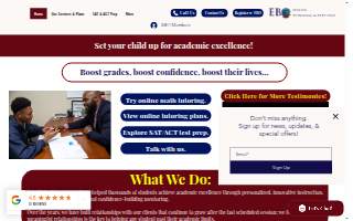EBO Tutoring website