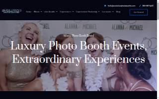 Evolution Photo Booths website
