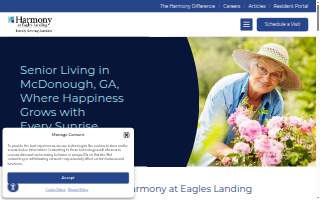 Harmony at Eagles Landing website
